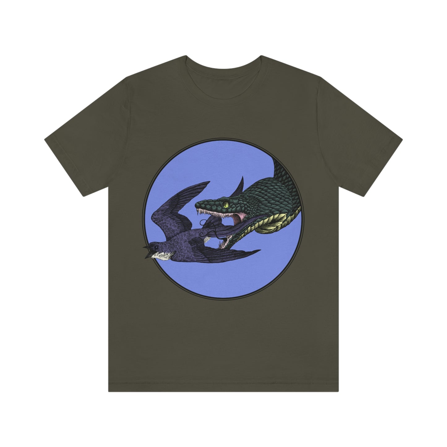 Bird and Snake Short Sleeve Tee