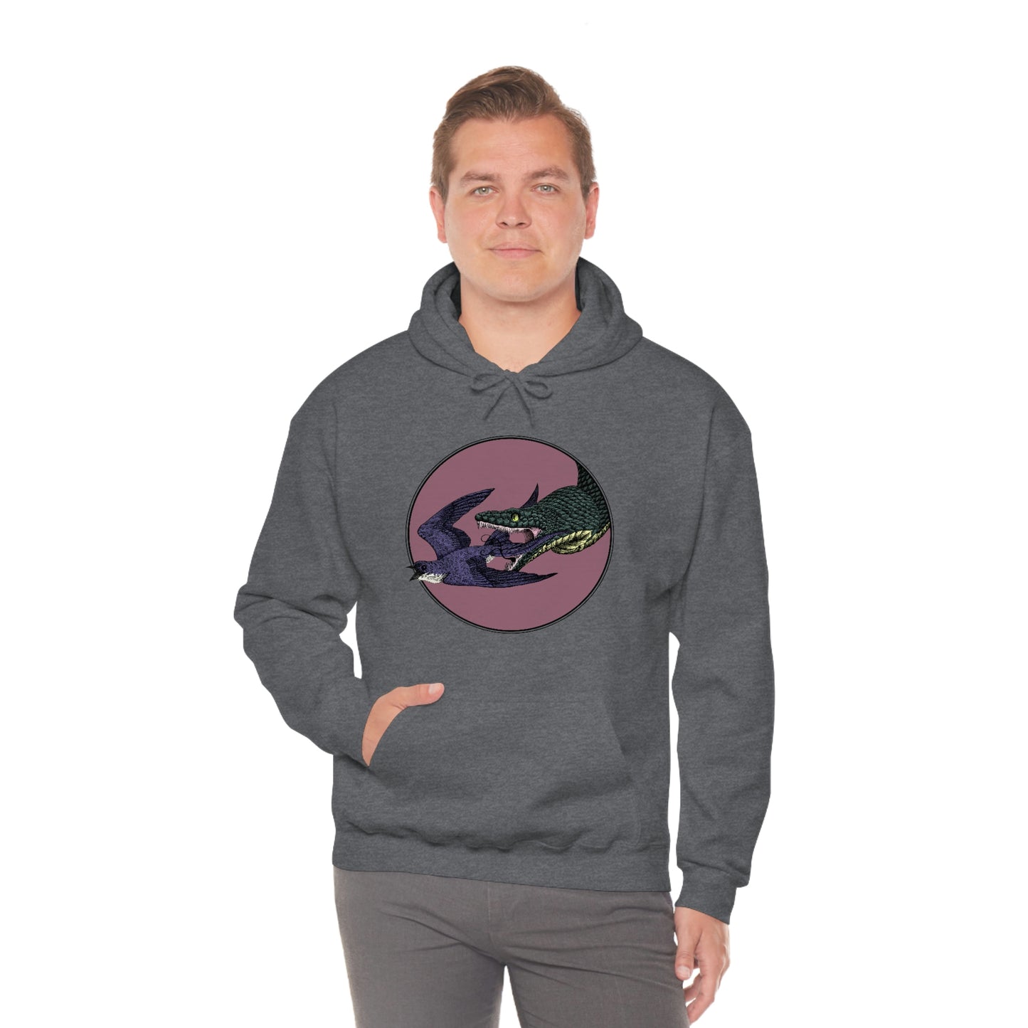 Bird and Snake Hooded Sweatshirt