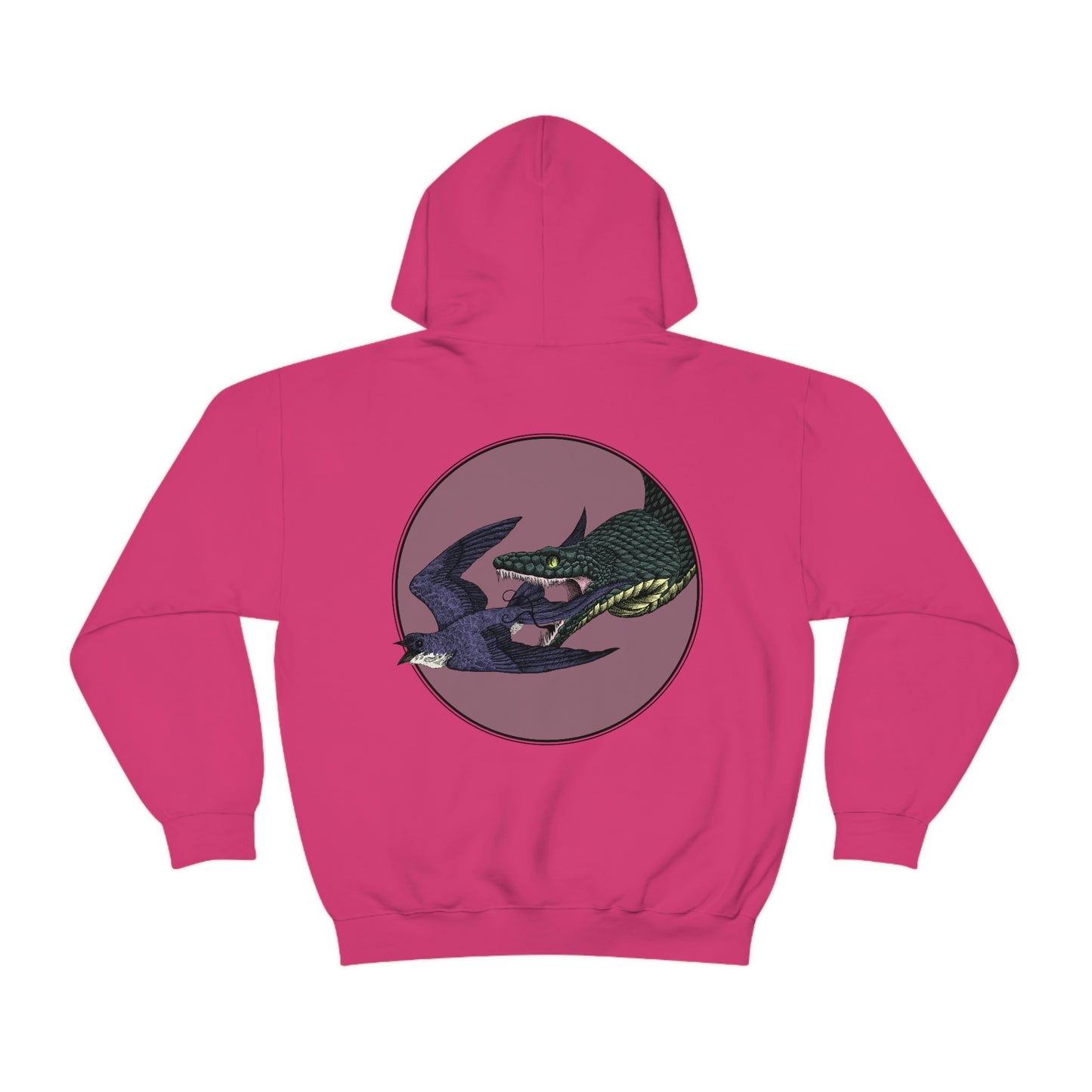 Bird and Snake Hooded Sweatshirt