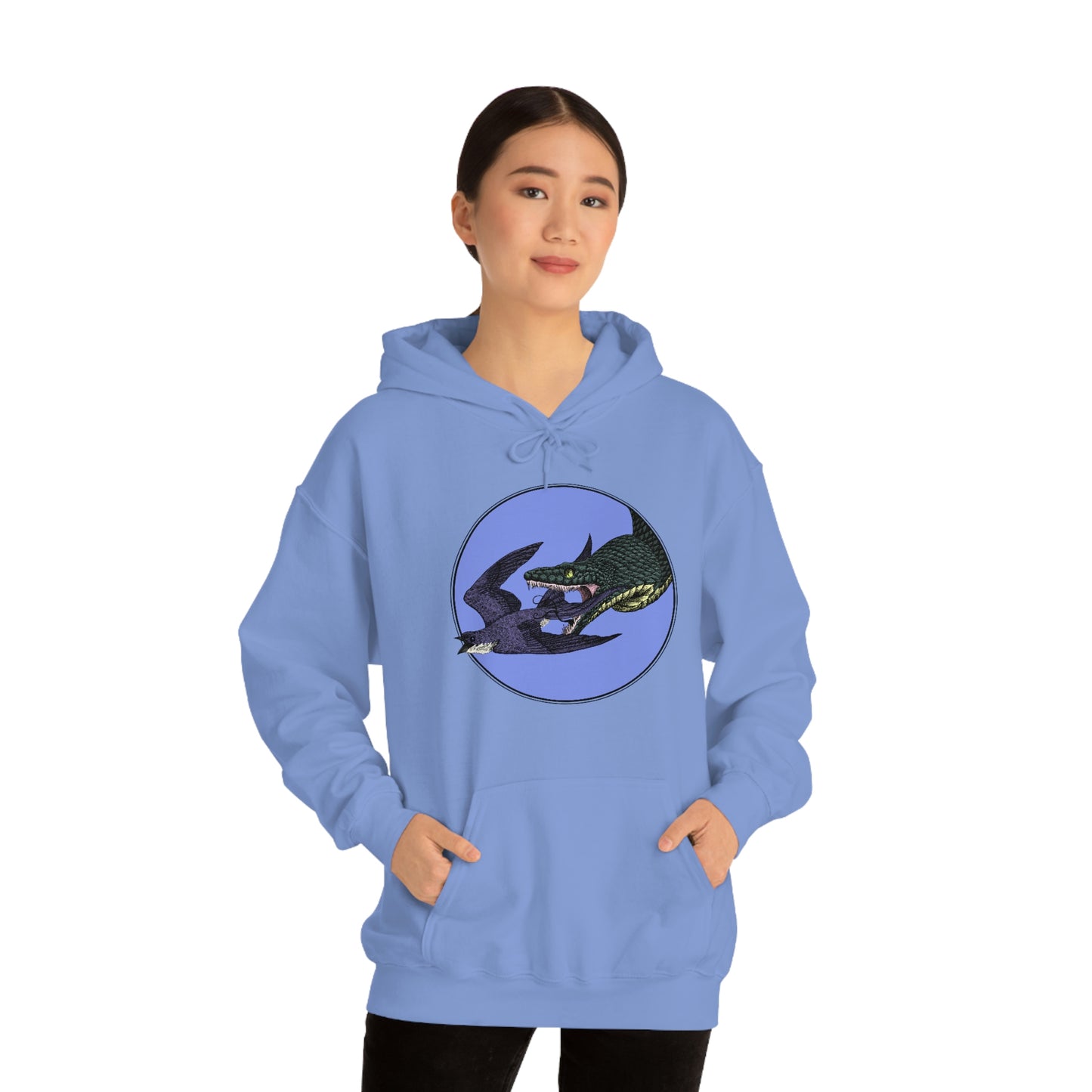 Bird and Snake Unisex Hooded Sweatshirt