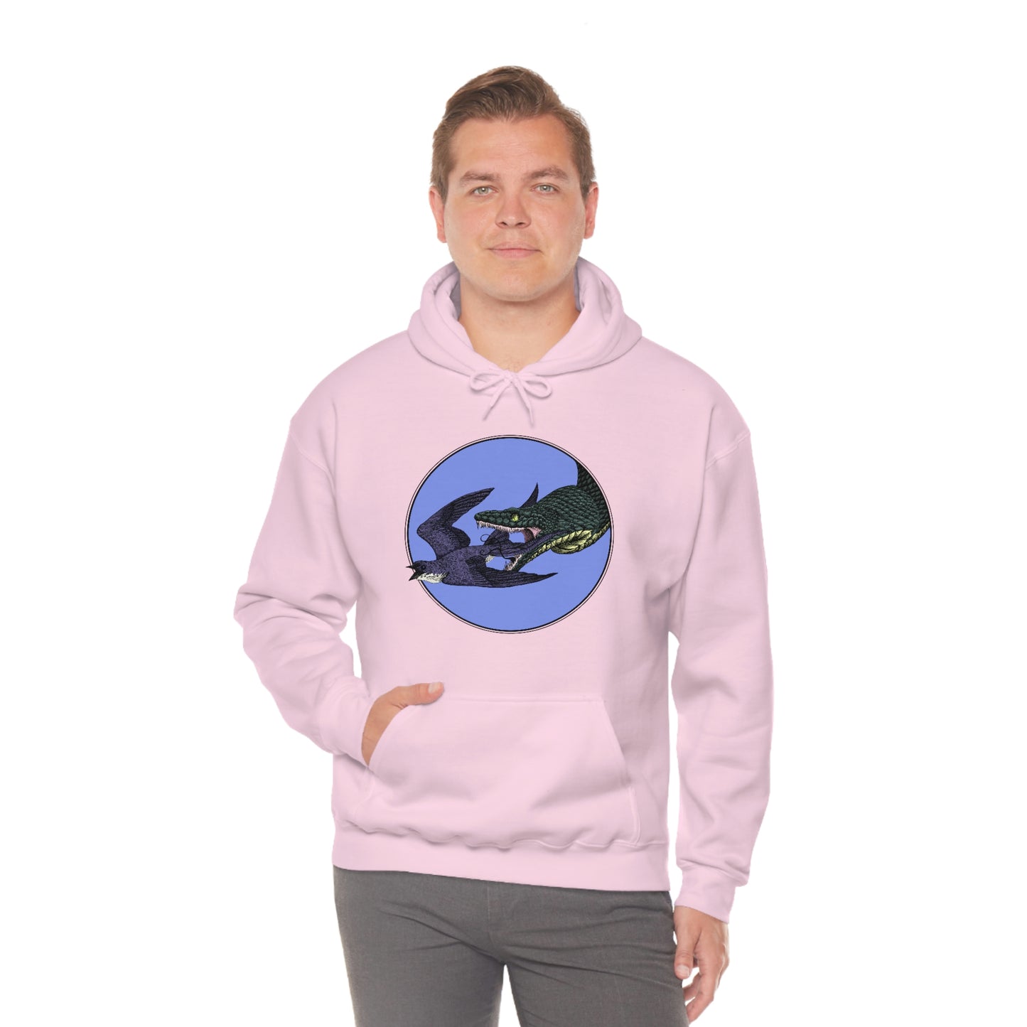 Bird and Snake Unisex Hooded Sweatshirt