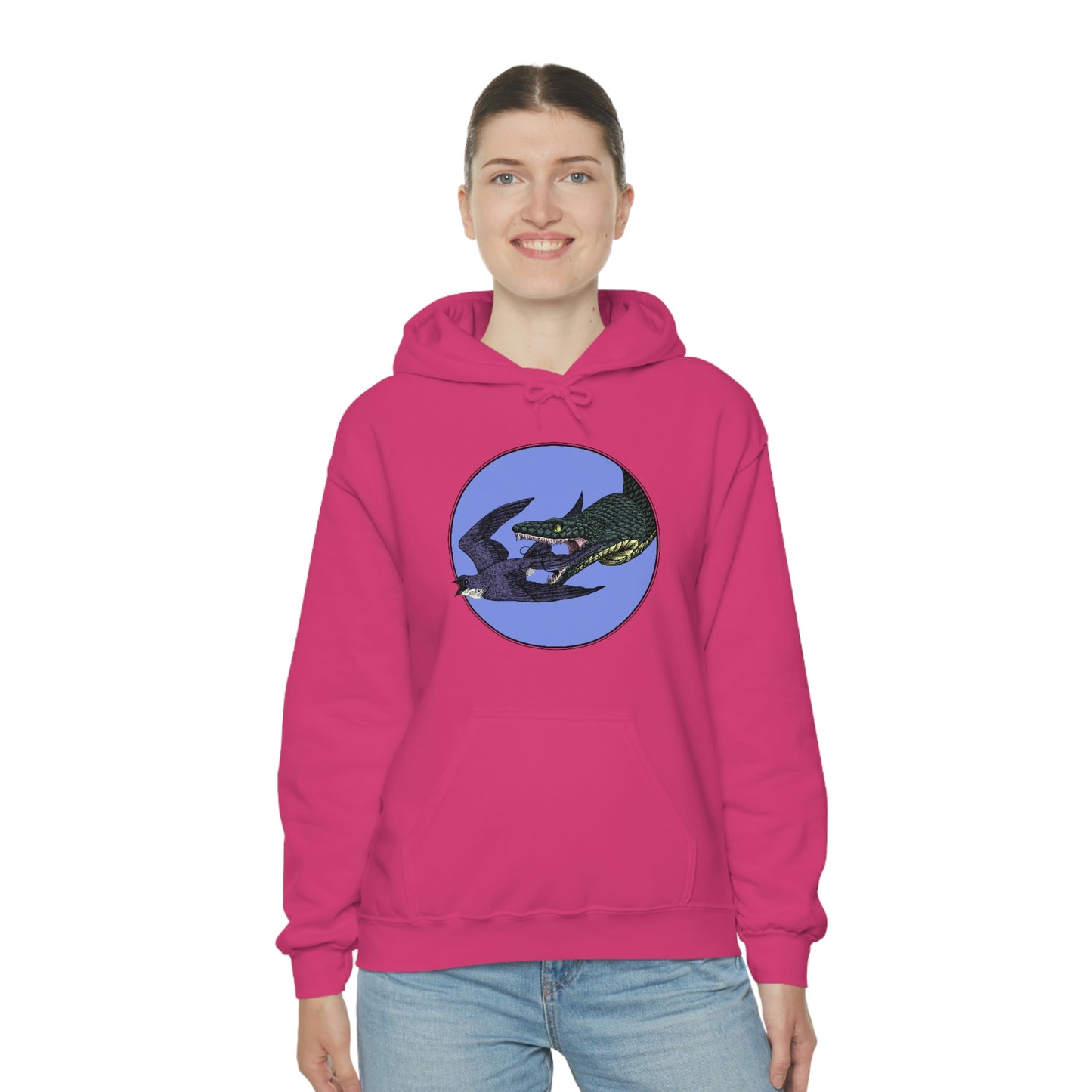 Bird and Snake Unisex Hooded Sweatshirt