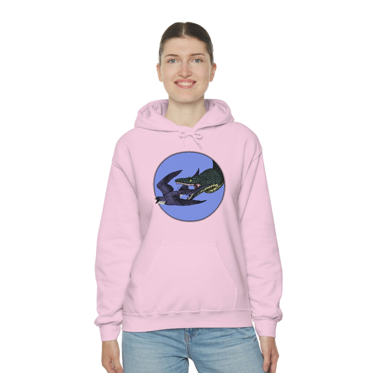 Bird and Snake Unisex Hooded Sweatshirt