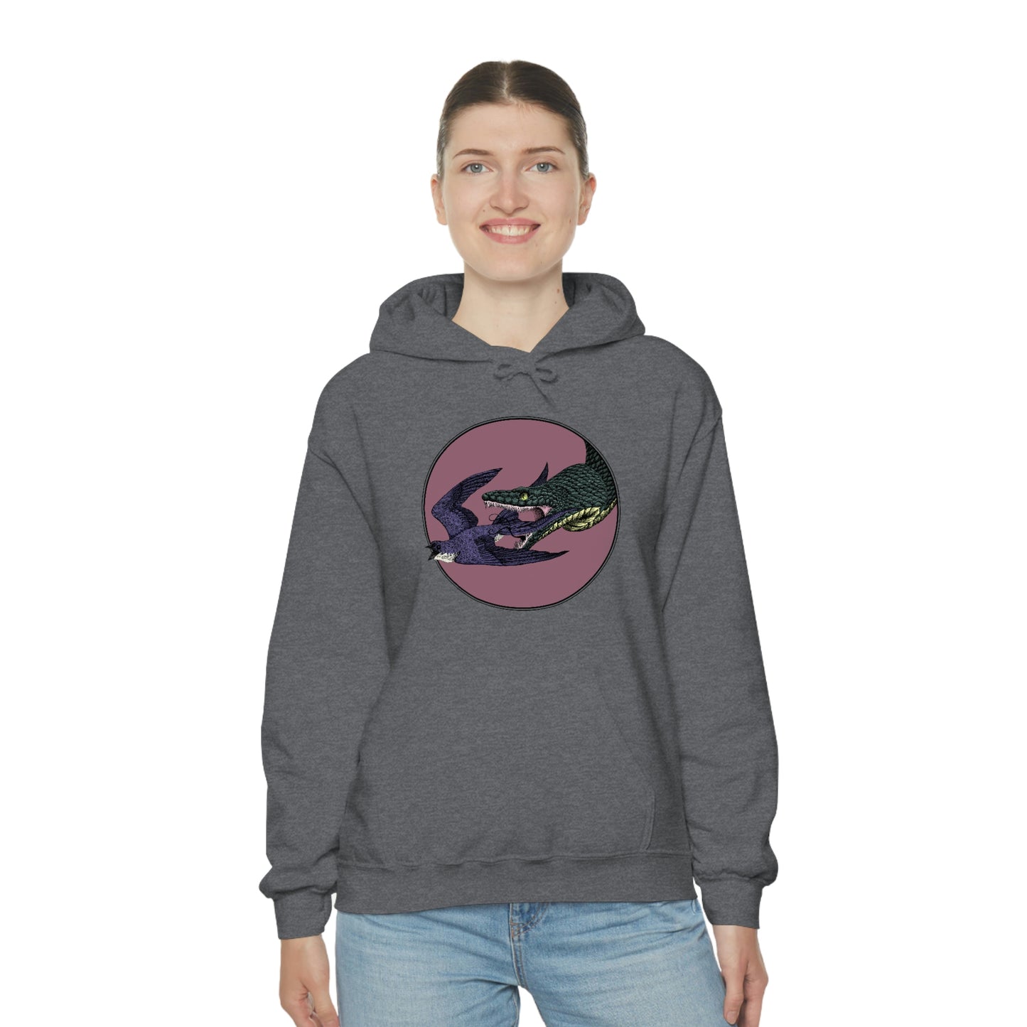 Bird and Snake Hooded Sweatshirt