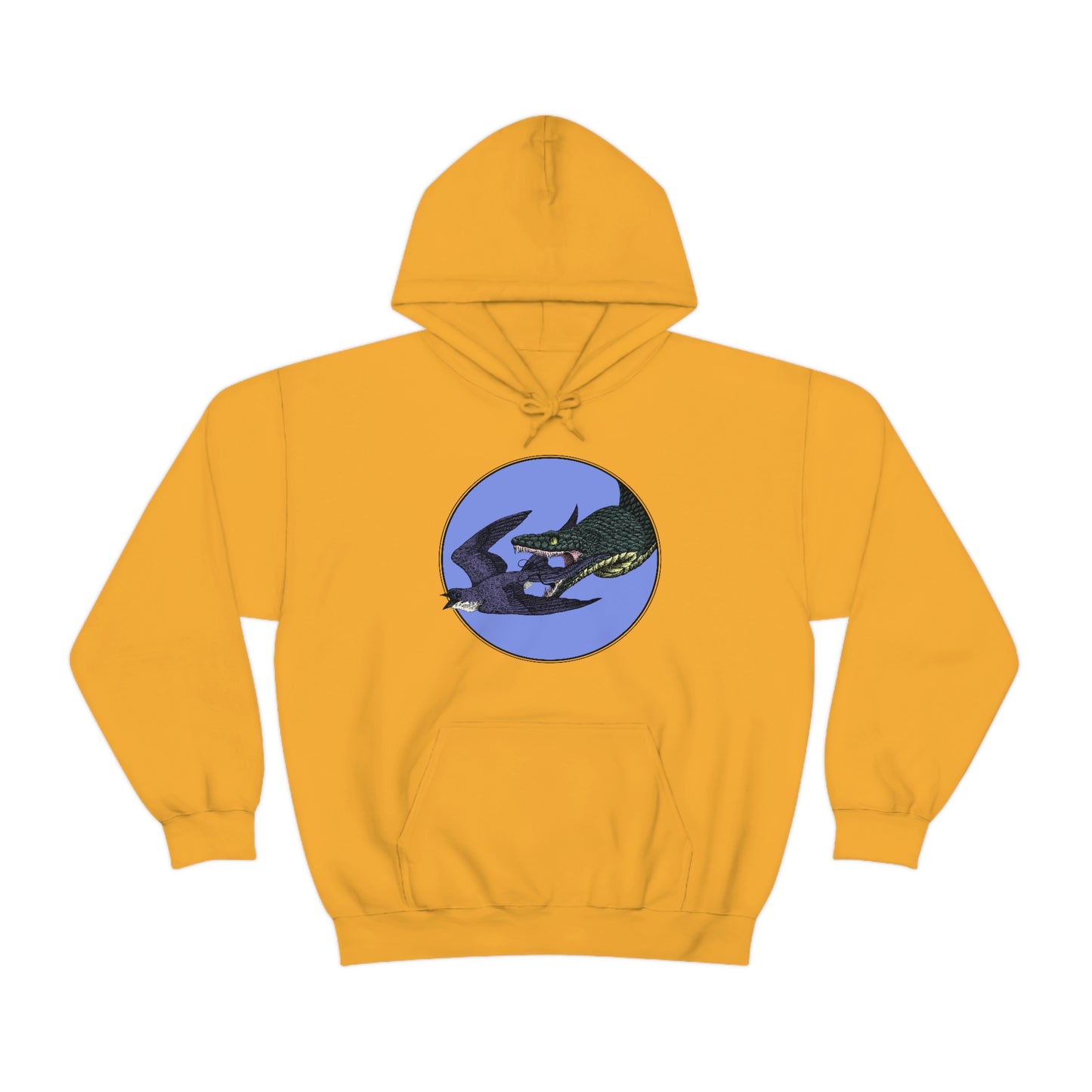 Bird and Snake Unisex Hooded Sweatshirt