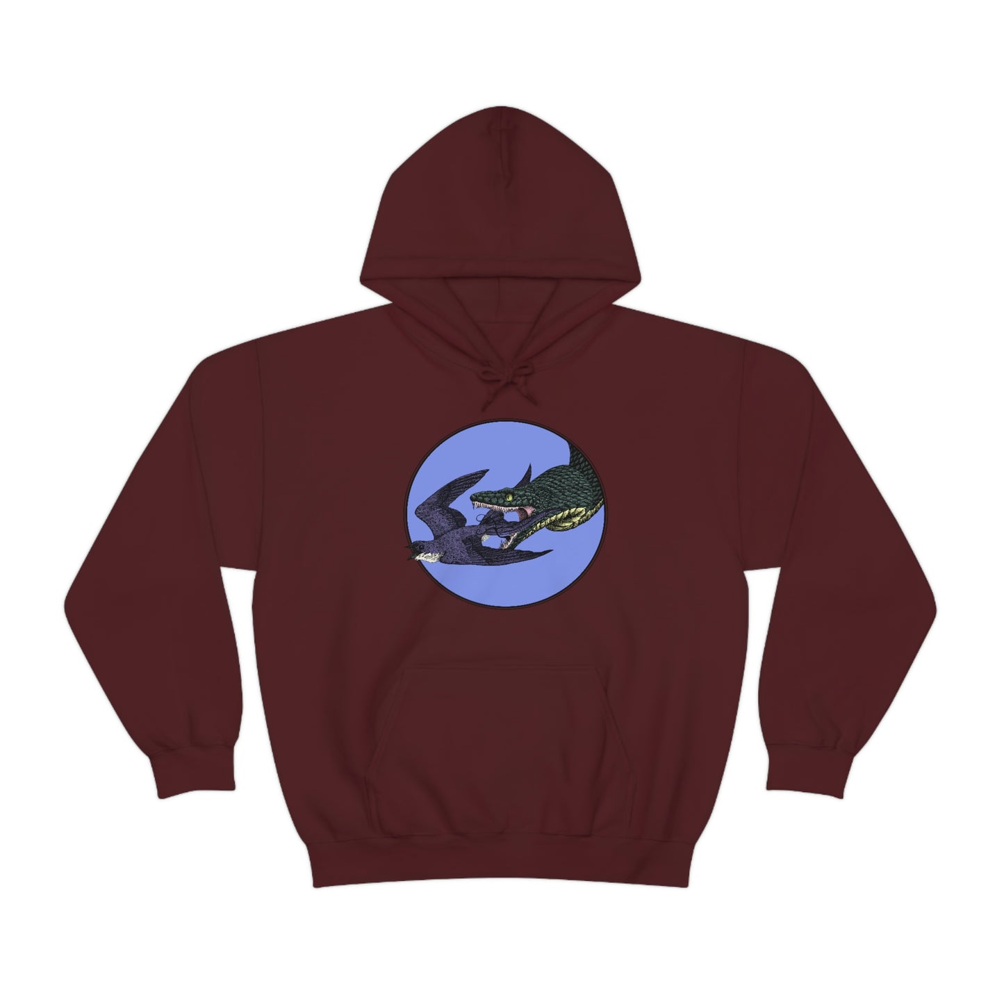 Bird and Snake Unisex Hooded Sweatshirt